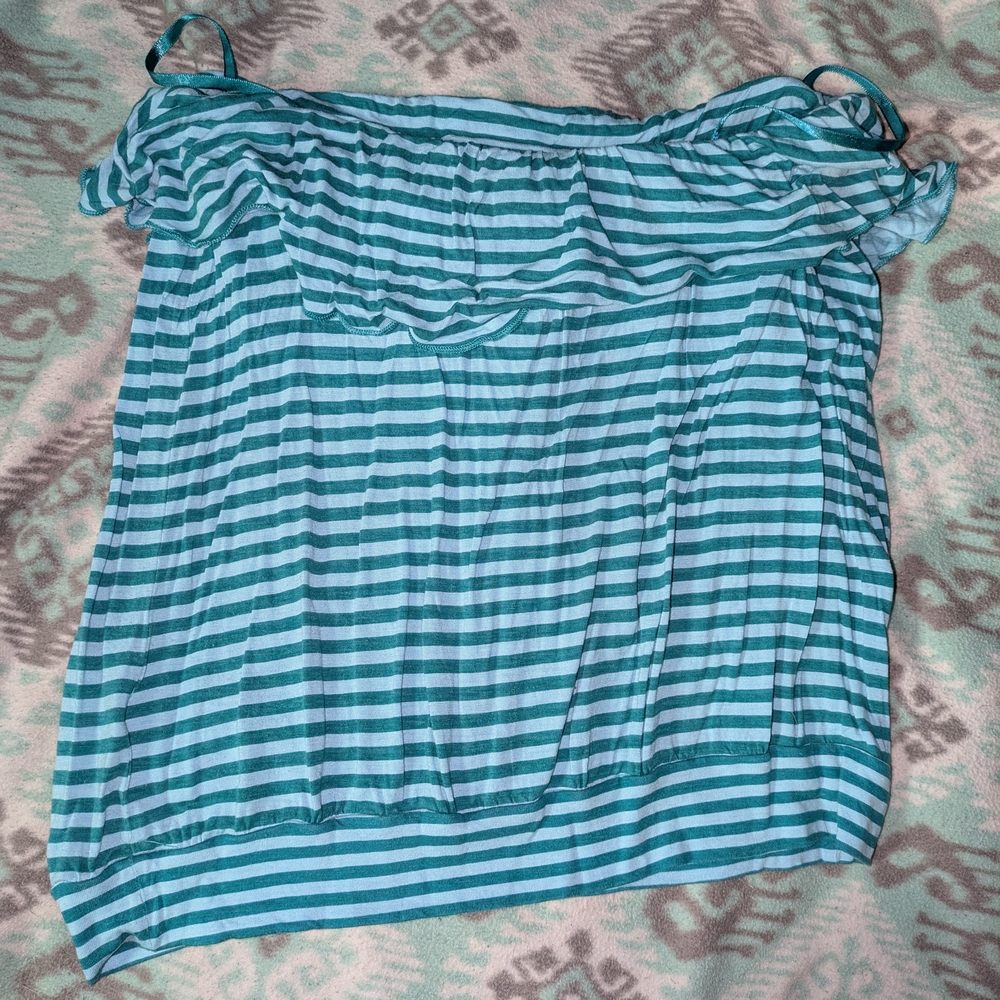 Striped Off-Shoulder Top 2/$12 - Picture 2 of 3